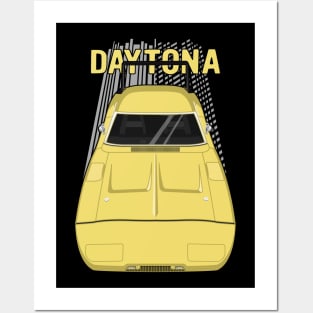 Dodge Charger Daytona 1969 - yellow Posters and Art